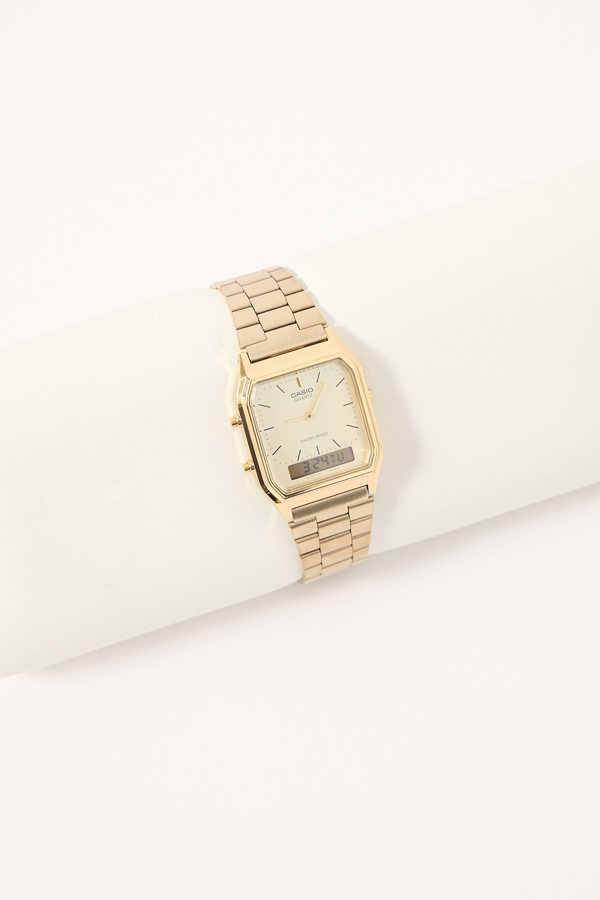 Casio AQ230GA-9DS Duo Watch Gold Universal Store Casio AQ230GA-9DS Duo Watch Gold Universal Store
