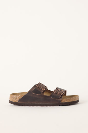 Birkenstock Womens Arizona Oiled Nubuck Leather Narrow Habana