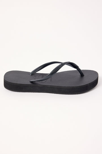 Havaianas Womens Slim Flatform Thong Black