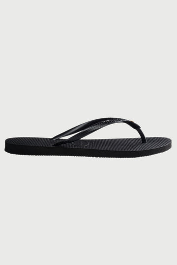 Havaianas Womens Slim Crystal SW II Thong Black