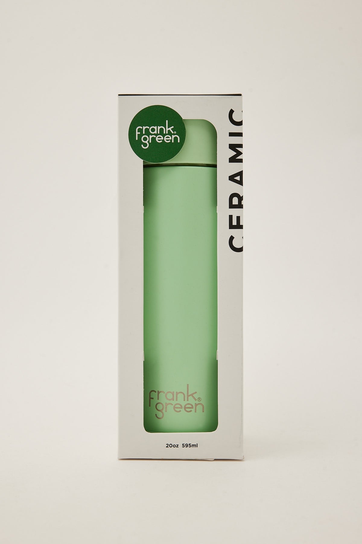 Frank Green Ceramic Straw Lid Reusable Bottle 20oz Mint Gelato
