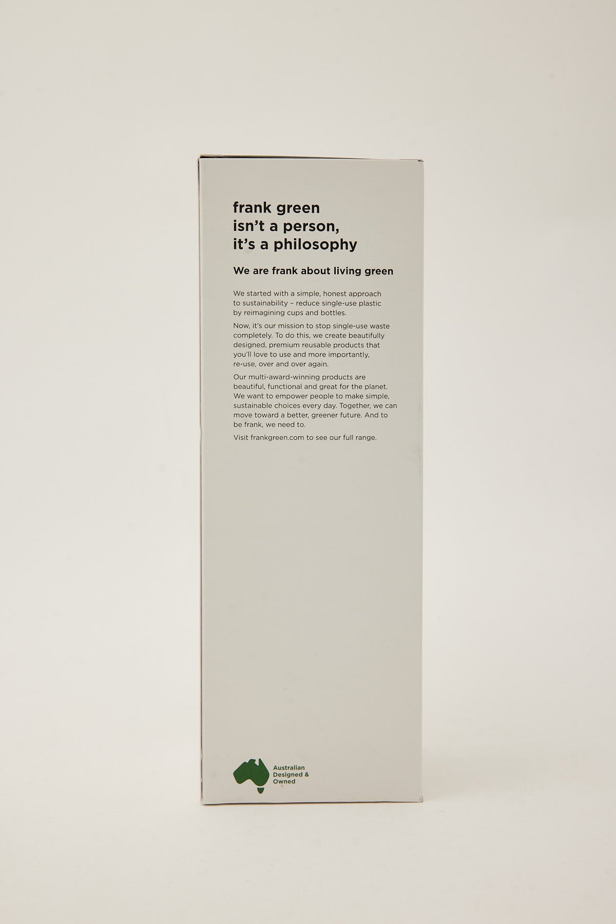 Frank Green Ceramic Straw Lid Reusable Bottle 20oz Mint Gelato