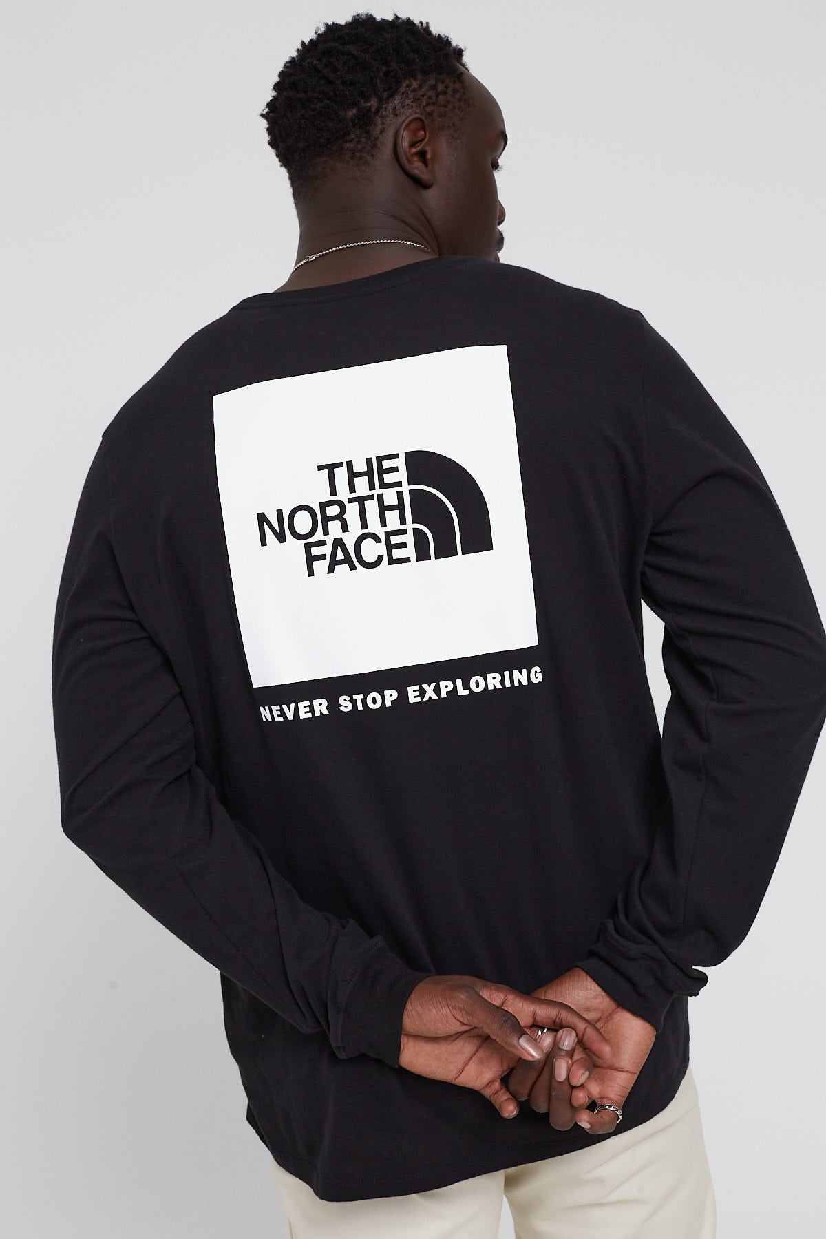 The North Face Box NSE LS Tee Black/White