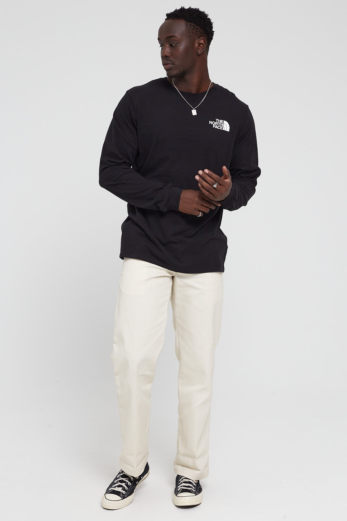 The North Face Box NSE LS Tee Black/White
