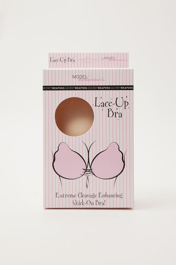 Secret Weapons Lace Up Bra Nude