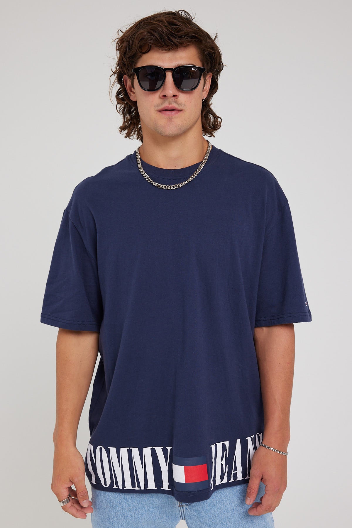 Tommy Jeans TJM Skate Archive Graphi Tee Twilight Navy
