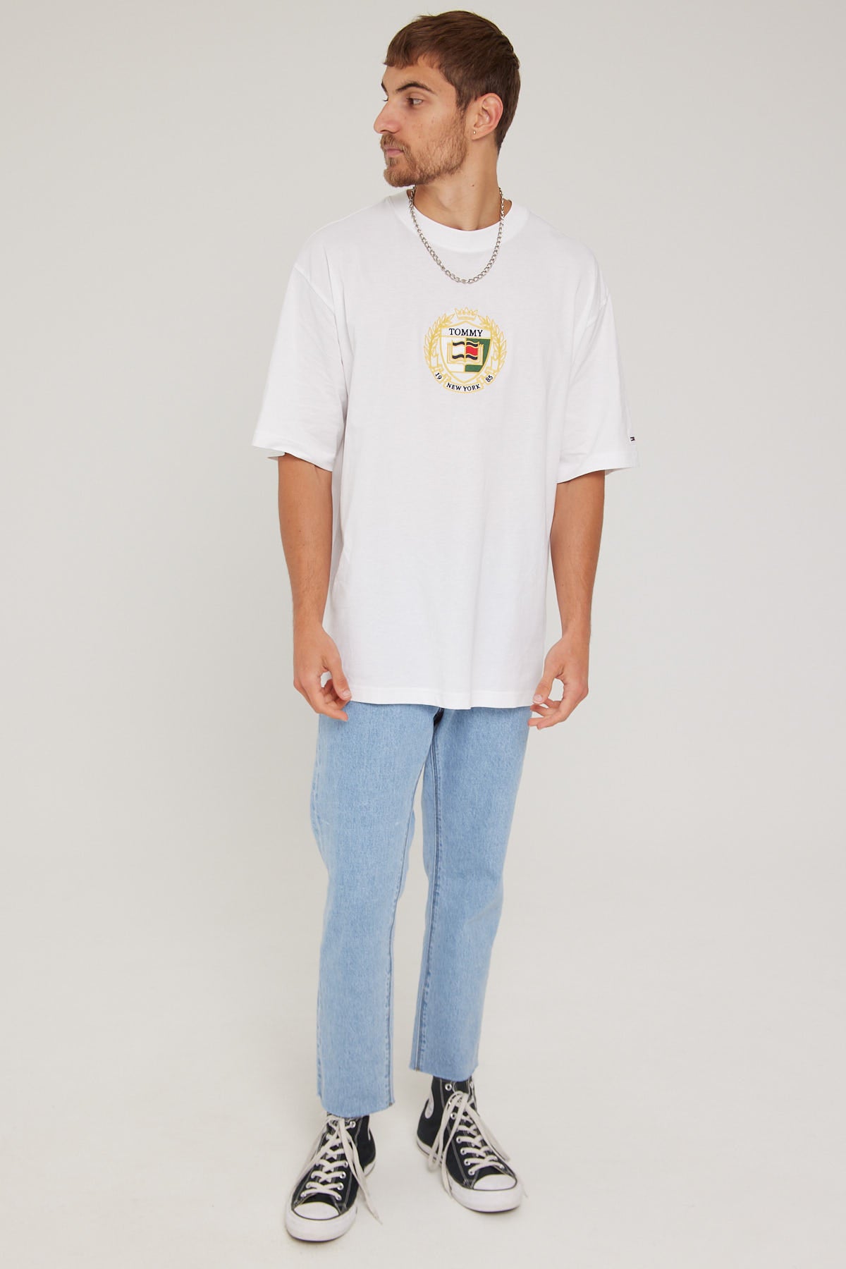 Tommy Jeans TJM Skate TJ Luxe Tee White