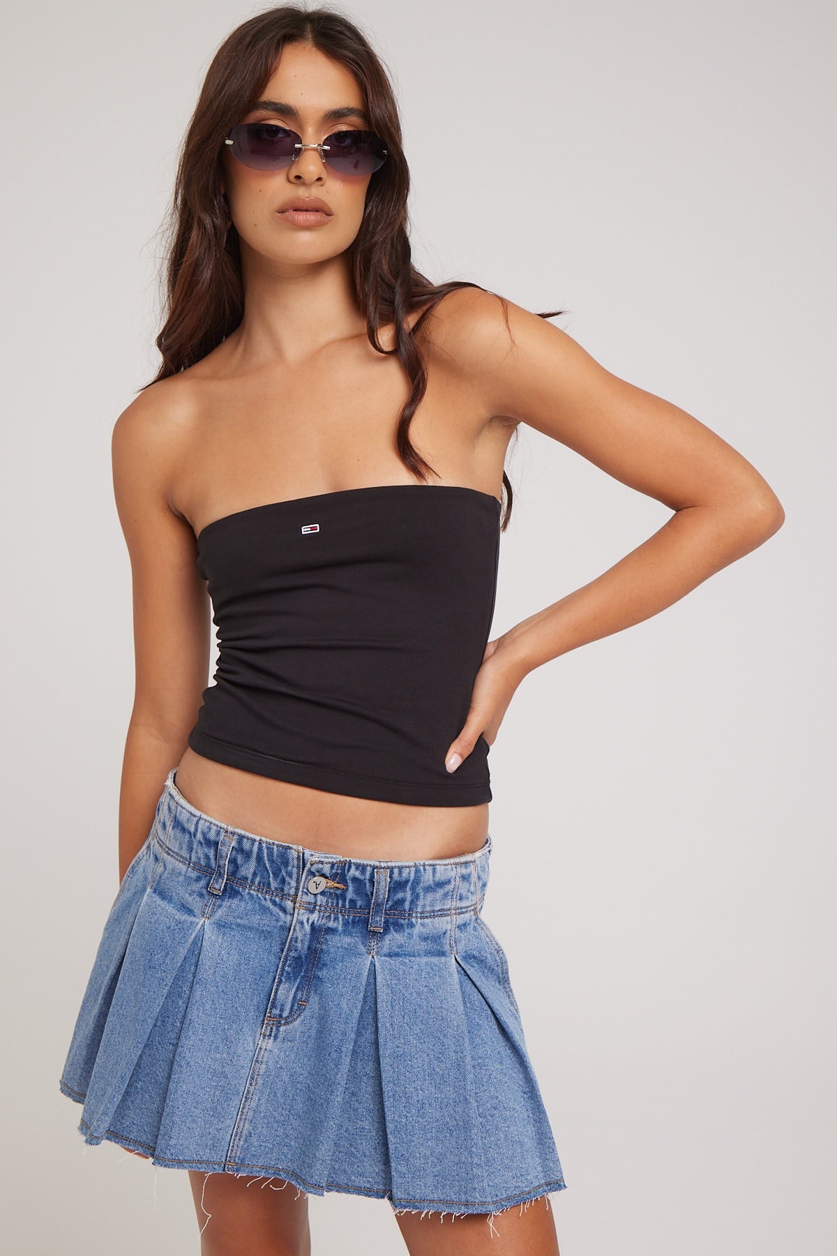 Tommy Jeans TJW Baby Essential Tube Top Black