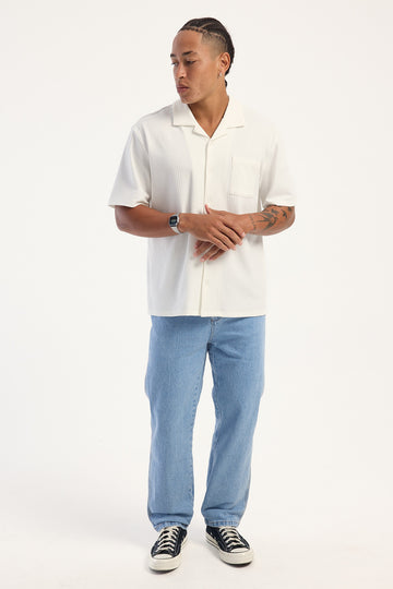 Worship Lounger Baggy Jean Electric Fade Blue