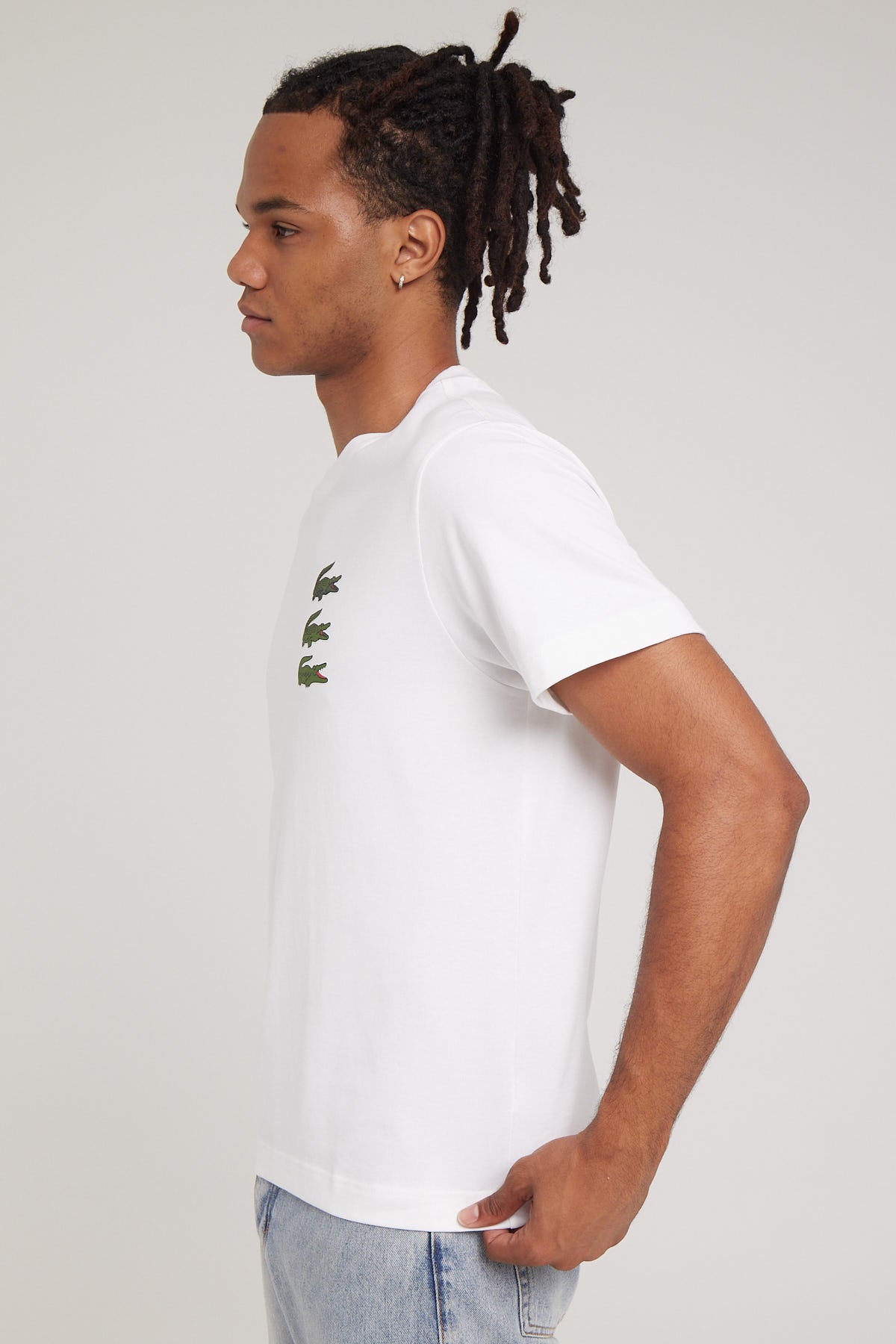 Lacoste Holiday Icons 3 Croc T-Shirt White