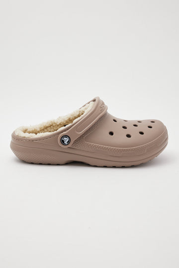 Crocs Womens Classic Lined Clog Mushroom/Bone