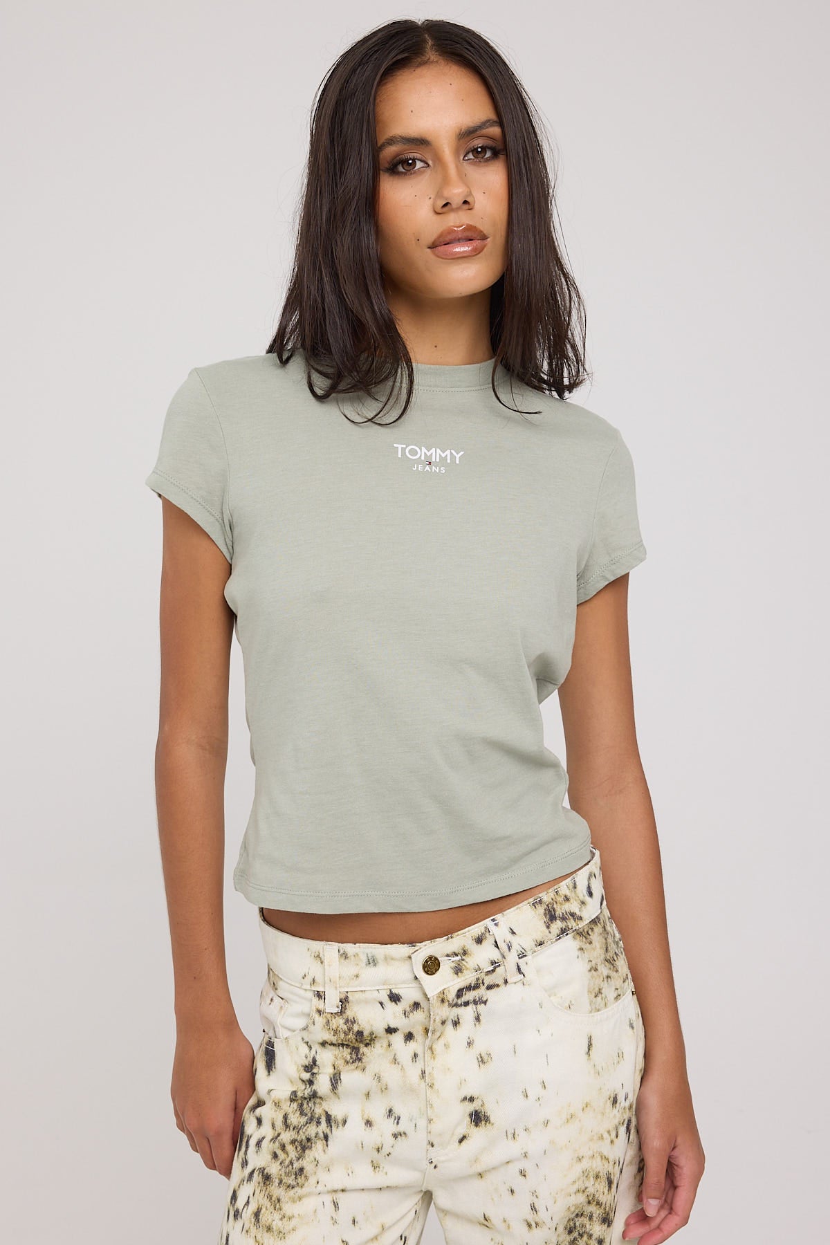 Tommy Jeans Baby Essential Logo Tee Faded Willow