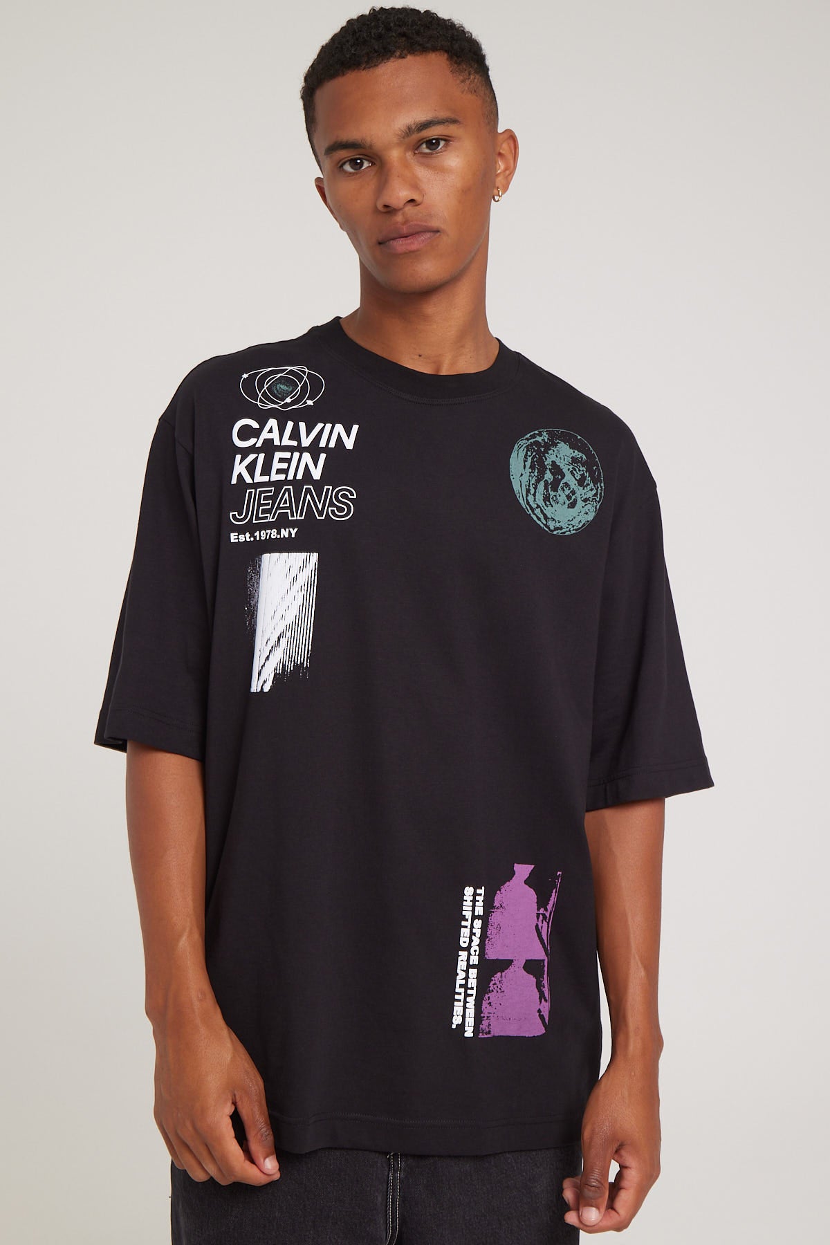 Calvin Klein Future Fade Multi Graphic Tee CK Black