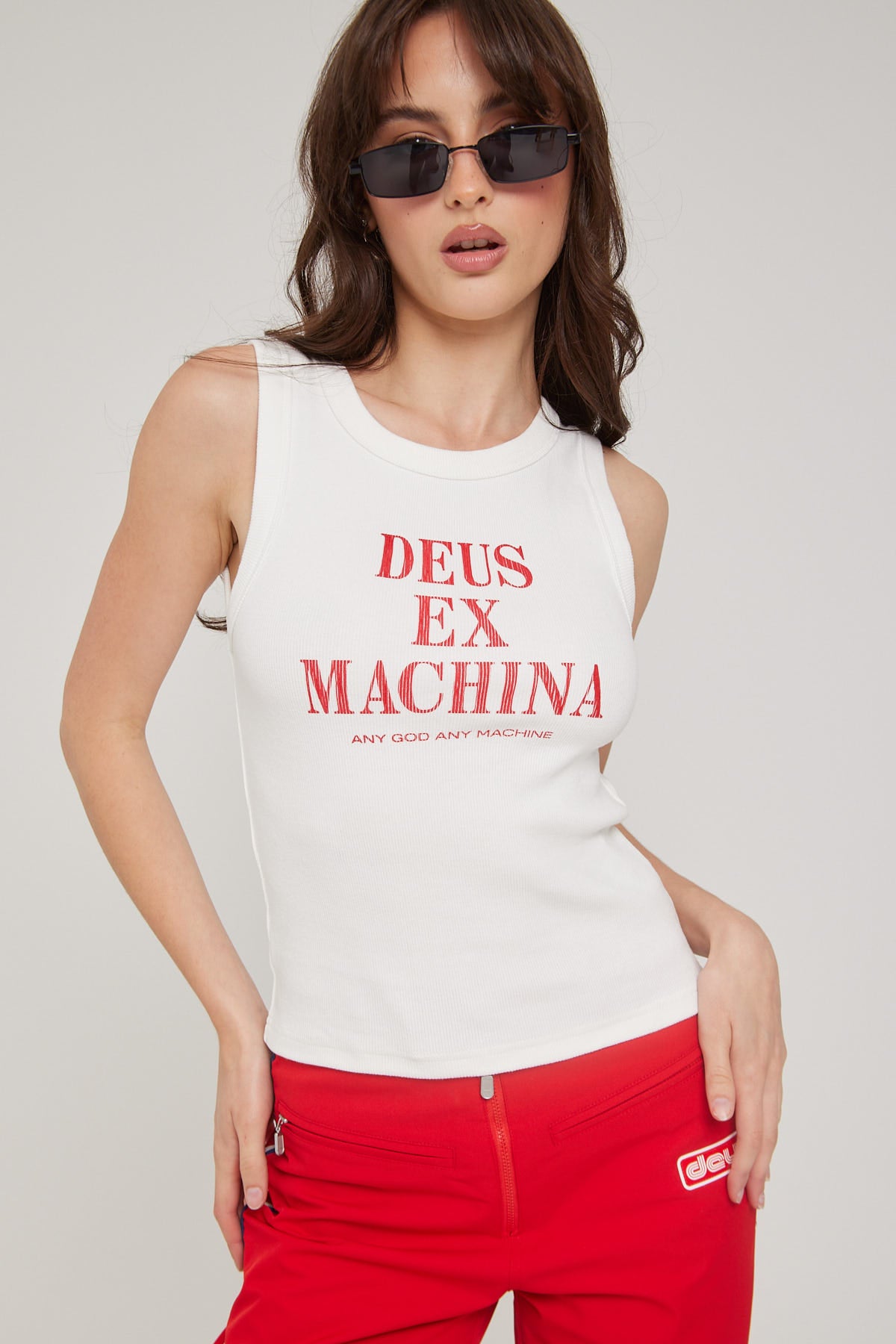 Deus Ex Machina Benes Tank Top Vintage White