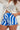 Sndys The Label Heather Cotton Short Blue Print
