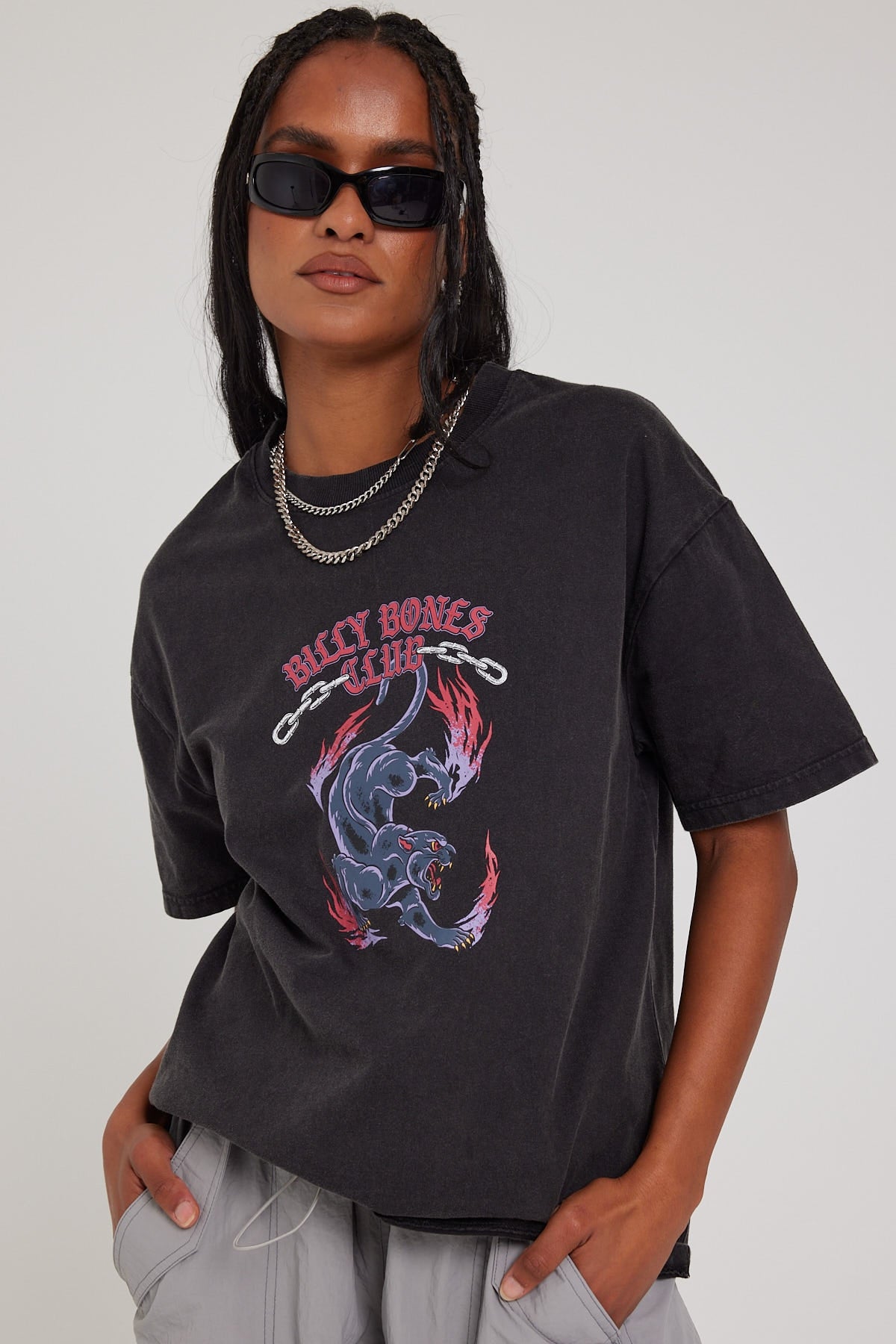 Billy Bones Club The Panther Tee Washed Black