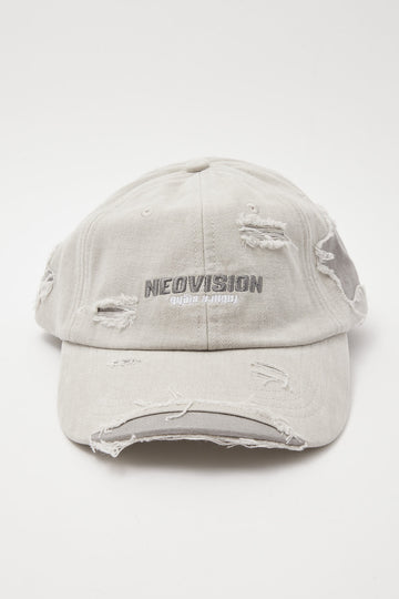 Neovision Implode Distressed Dad Cap Grey