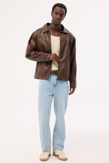 Thrills Slacker Straight Jean Ash Blue