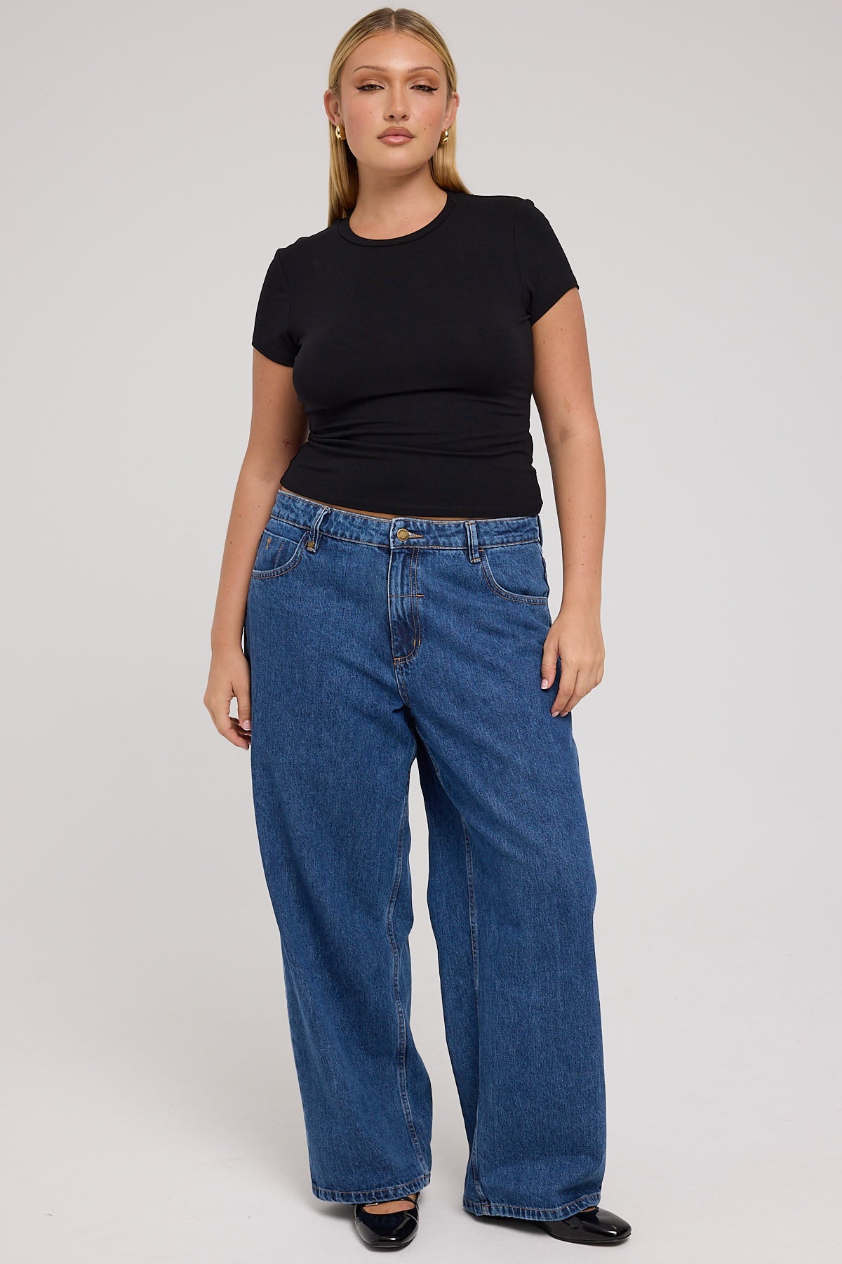 Thrills Billie Low Rise Baggy Jean Rinsed Blues