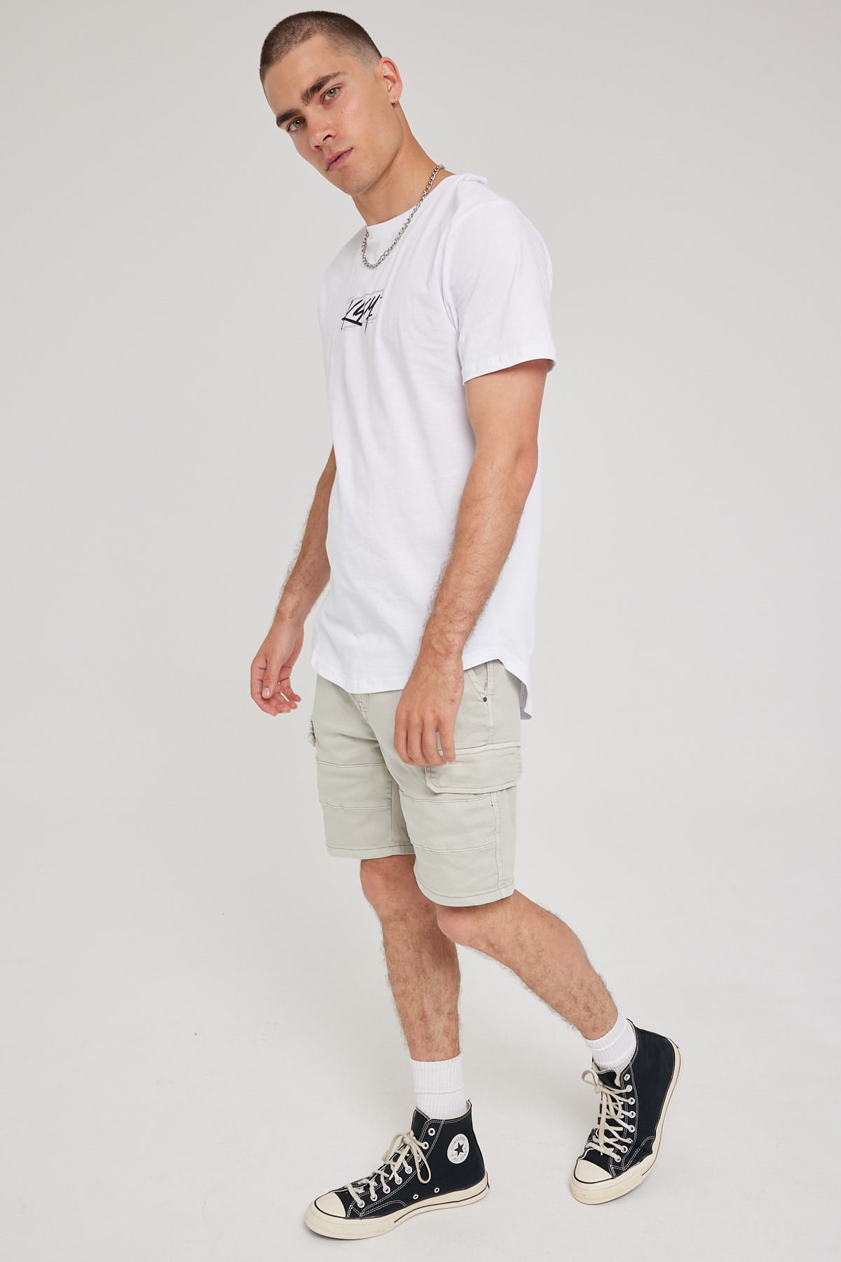 Kiss Chacey Michigan Cargo Shorts Willow Grey