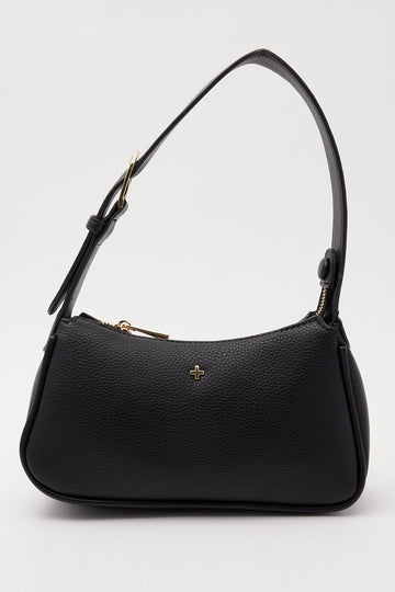 Peta + Jain Gabi Shoulder Bag Black Pebble/Gold