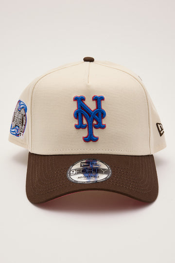 New Era 9Forty A Frame NY Mets Winecork/Walnut