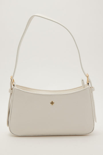 Peta + Jain Lilu Shoulder Bag White Pebble/Gold