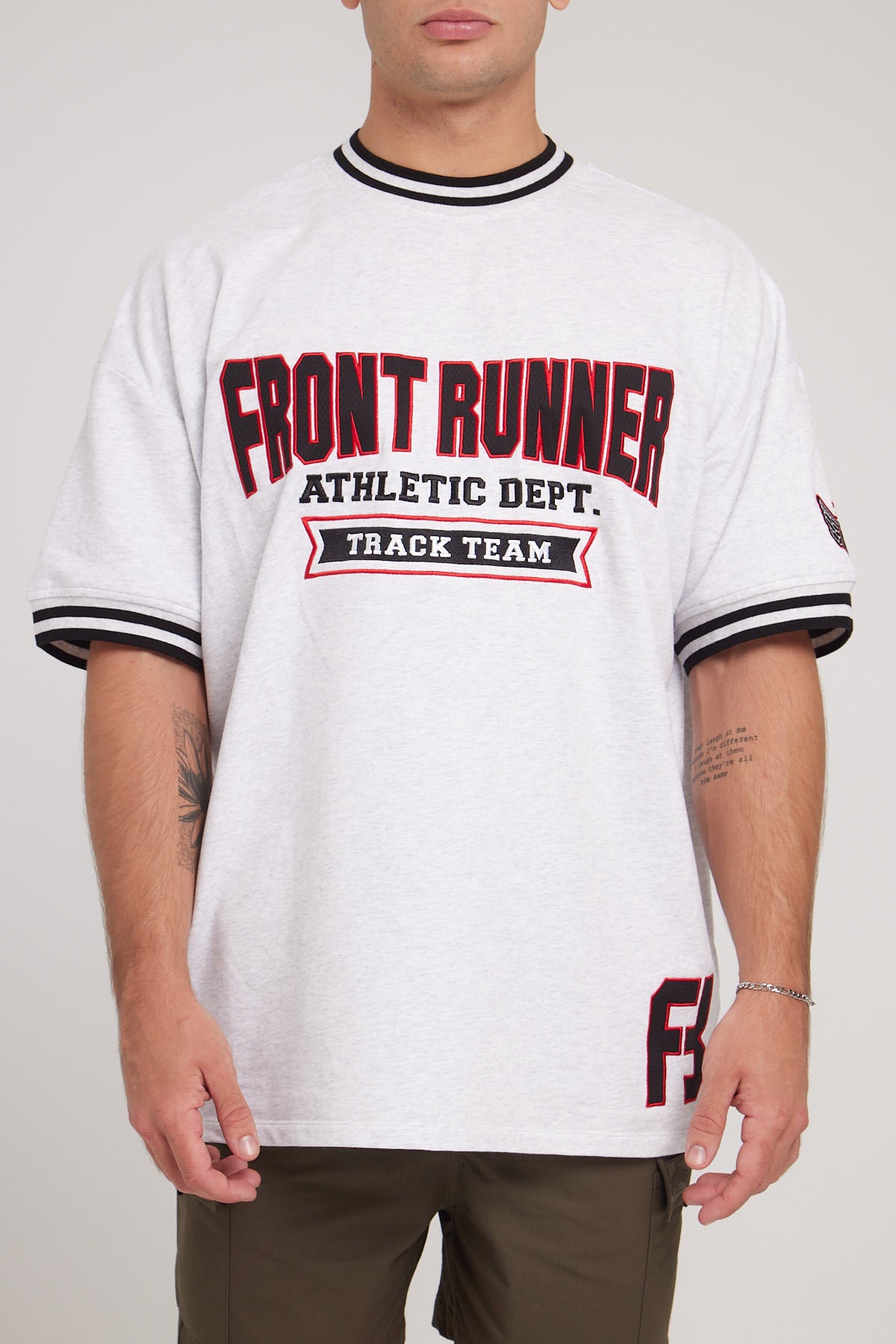 Front Runner Track Tee Grey Marle