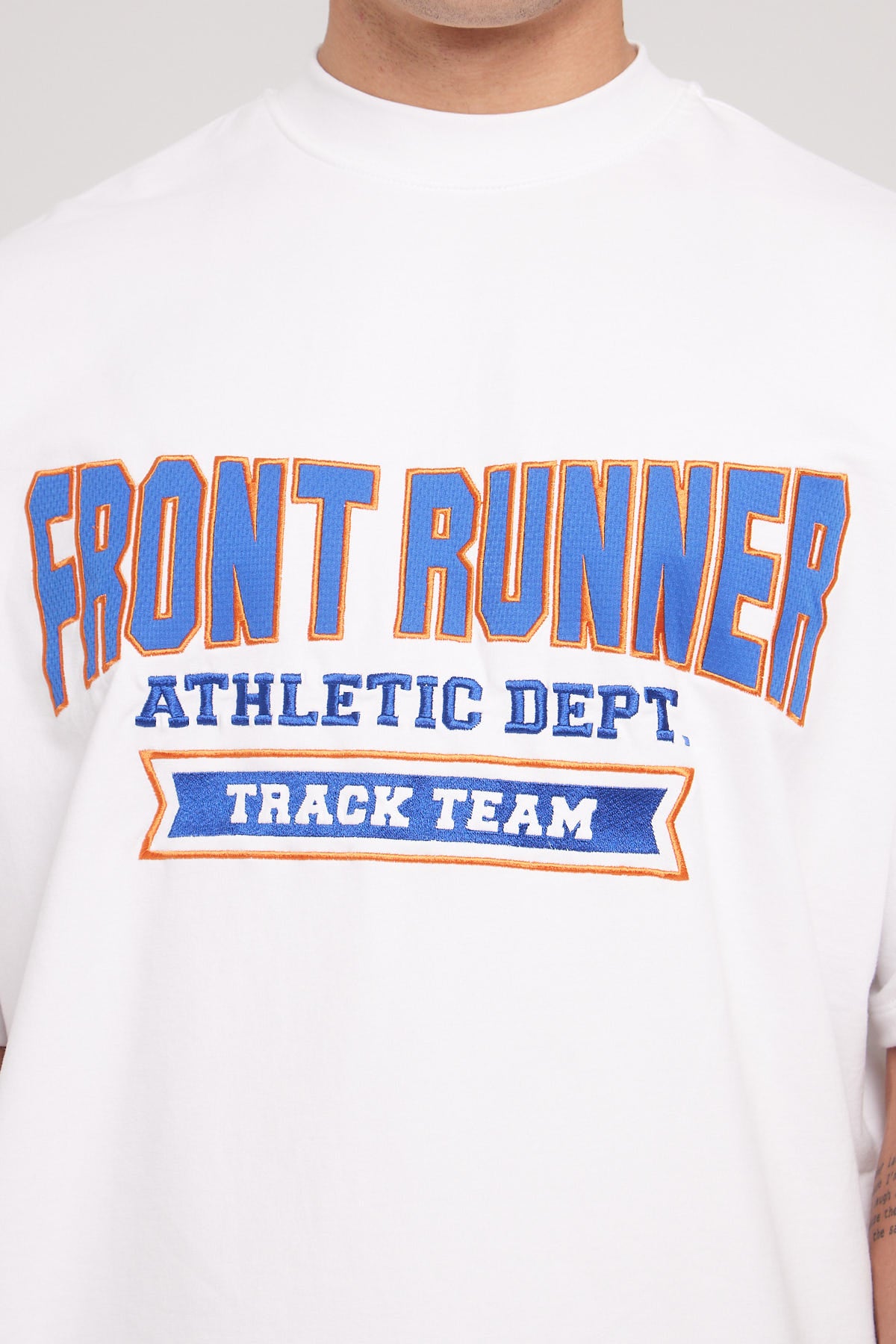 Front Runner Athletic Department Tee White
