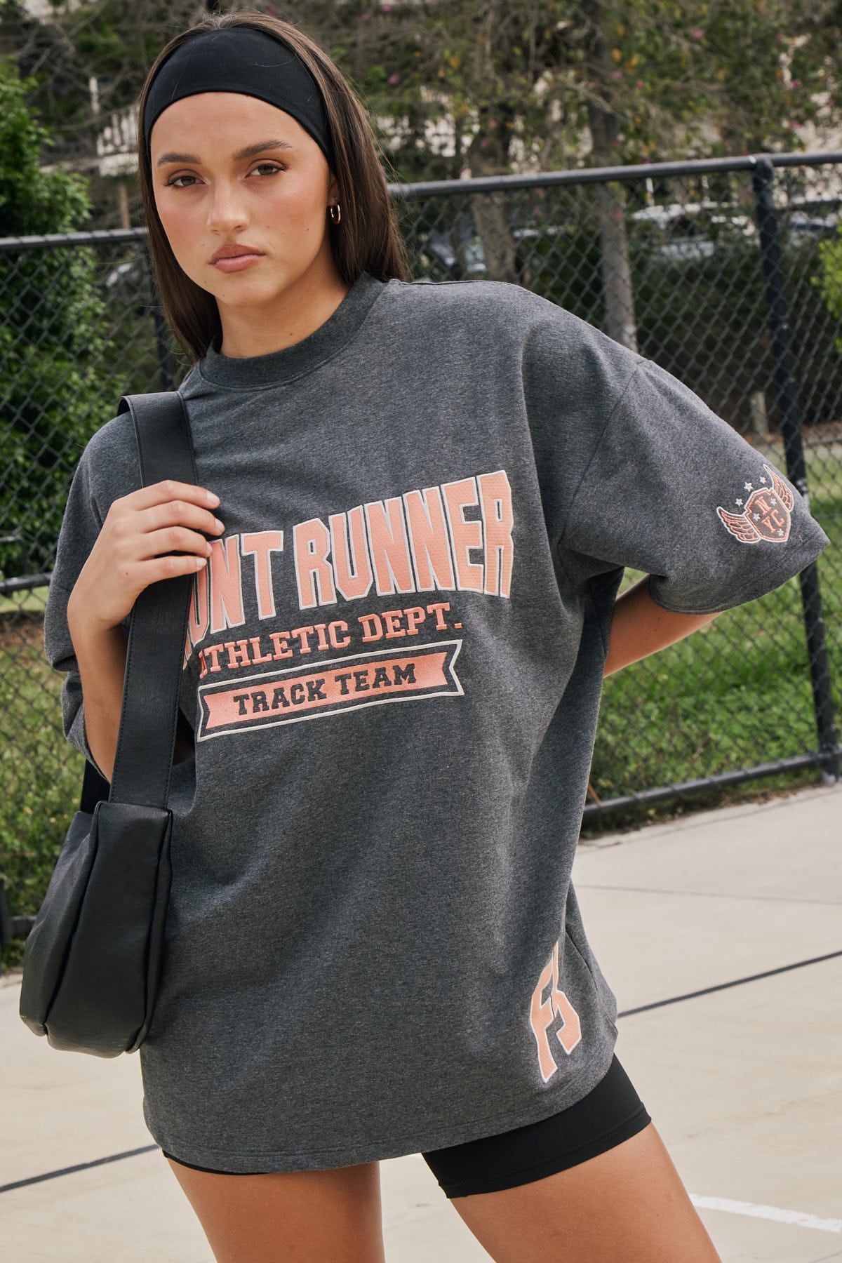 Front Runner Athletic Department Tee Charcoal