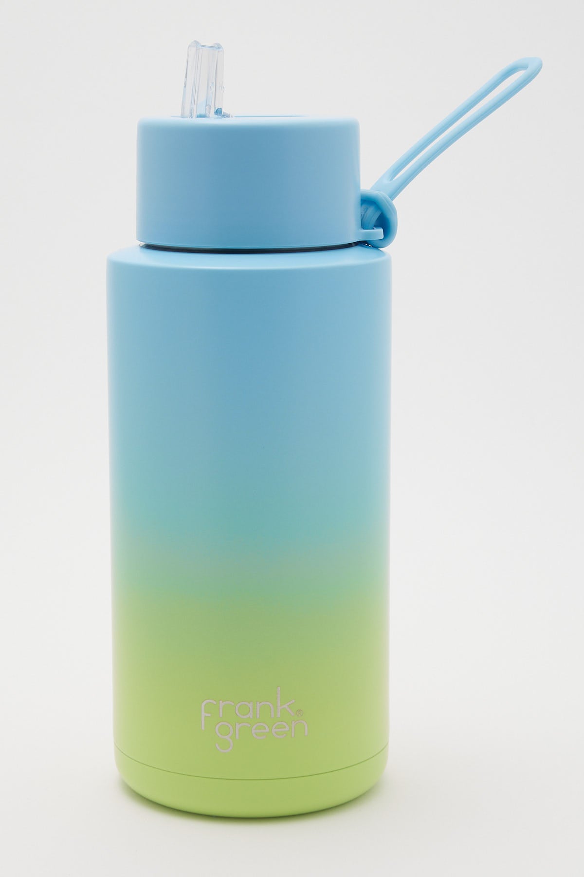 Frank Green 34oz Reusable Bottle Gradient Sky Blue/Pistachio Green