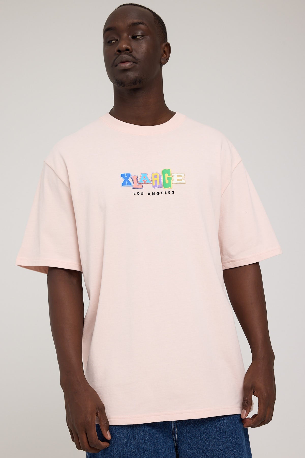 Xlarge Colour College Boxy SS Tee Pink