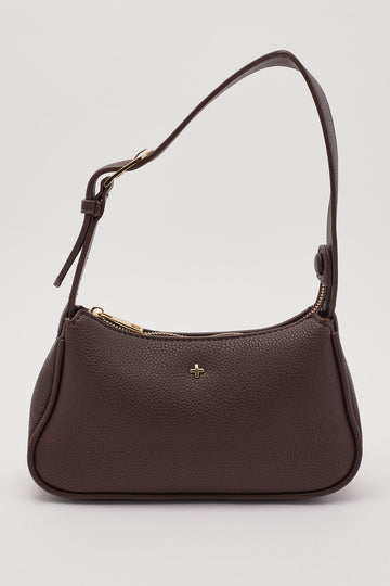 Peta + Jain Gabi Shoulder Bag Choc Pebble/Gold