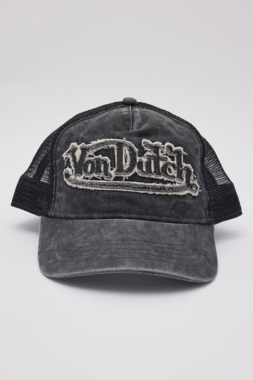 Von Dutch Trucker Hat Washed Grey/Grey