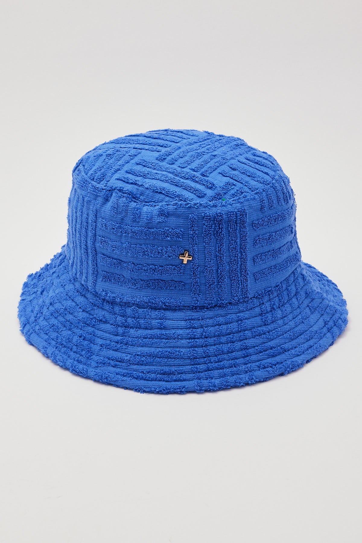 Peta + Jain Soleil Bucket Hat Cobalt Towelling/Gold