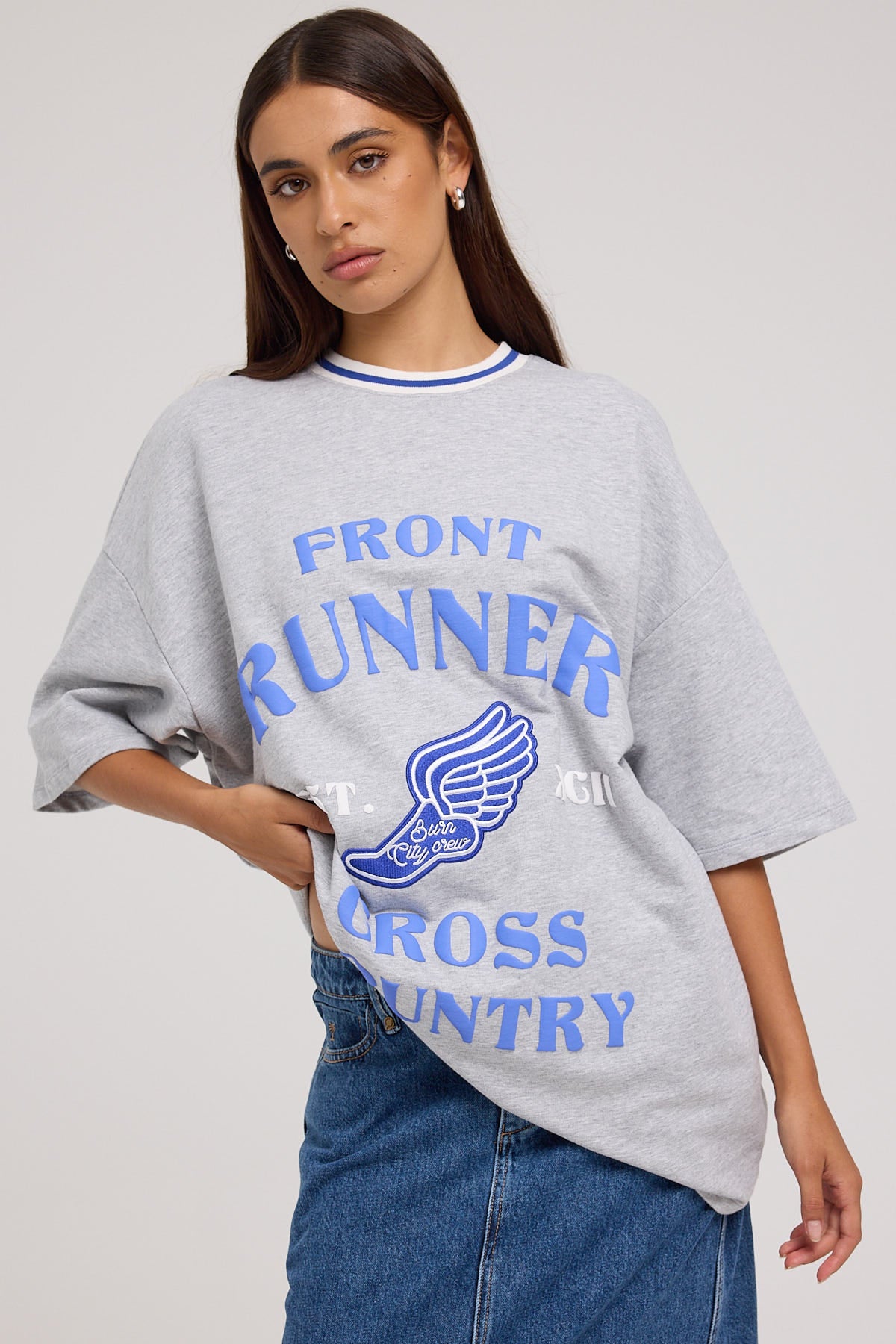 Front Runner Cross Country Tee Grey Marle