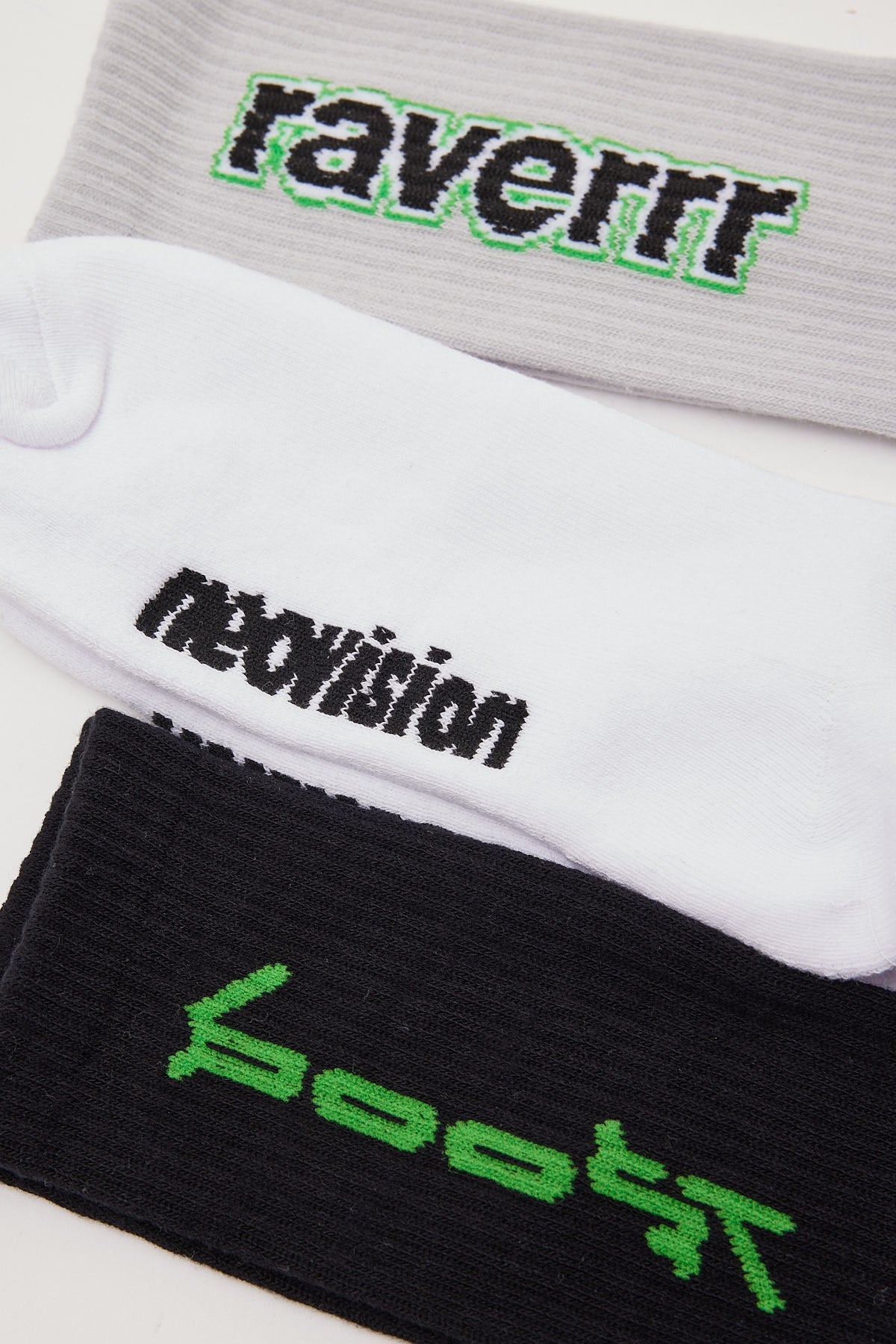 Neovision Boost Sock 3 Pack Grey/White/Black