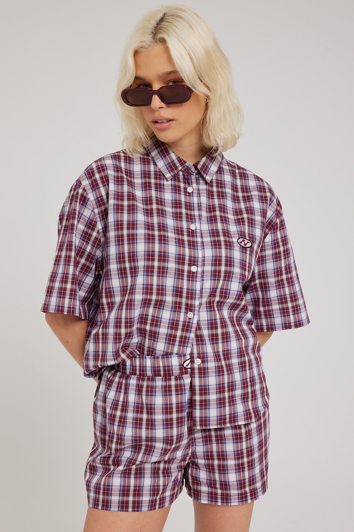 Neovision Relaxed Check Short Red Check
