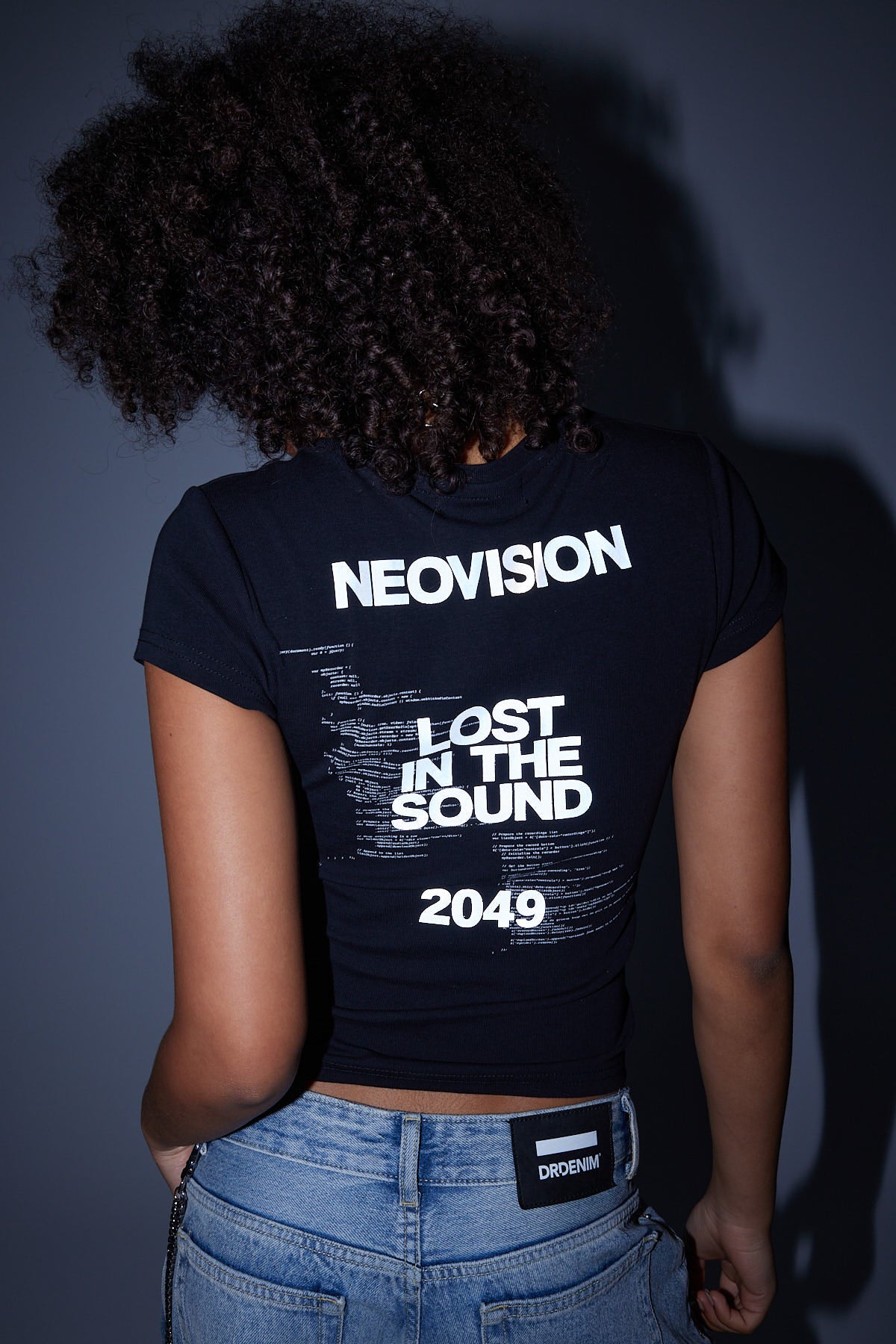 Neovision Lost In The sound Baby Tee Black