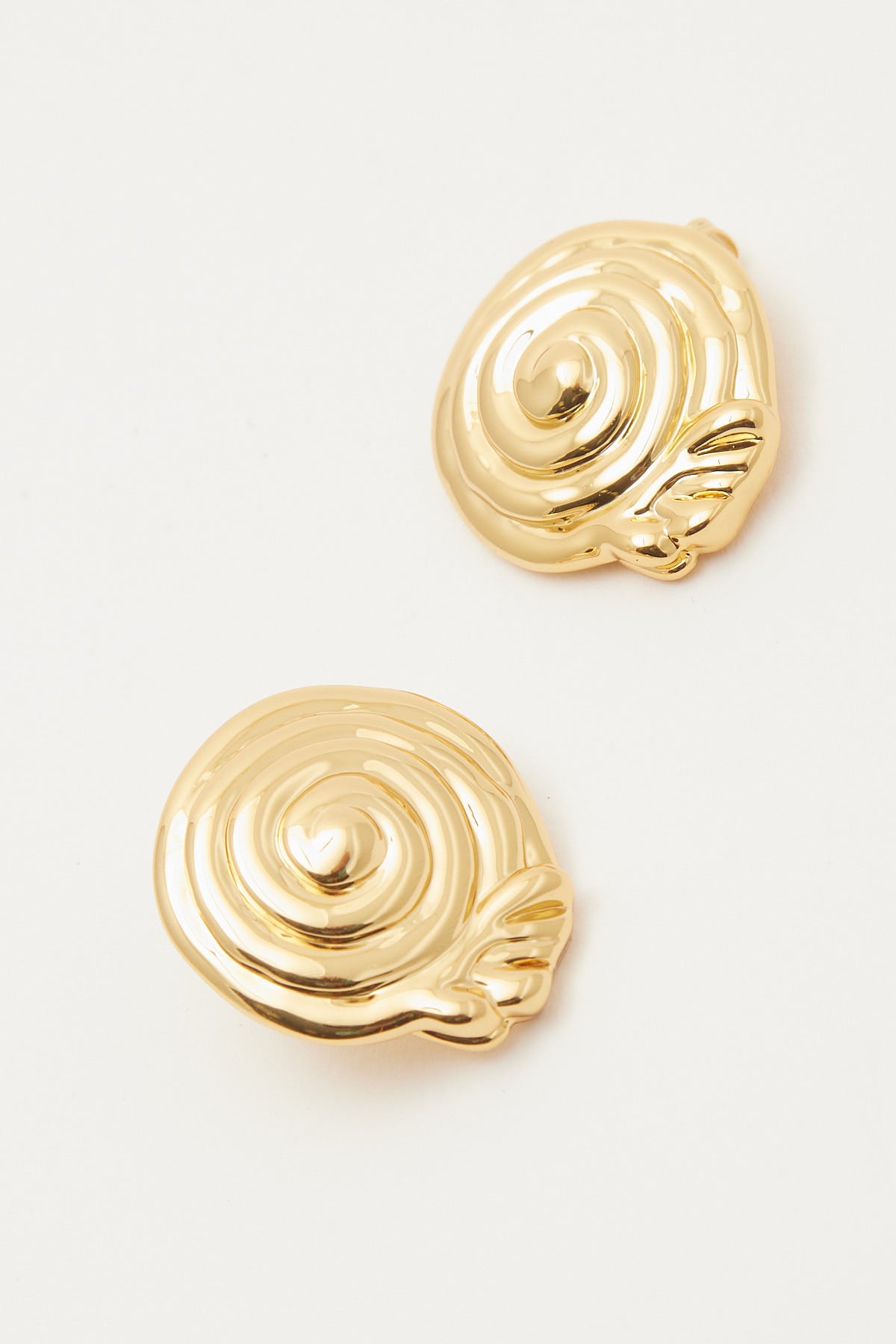 Perfect Stranger Clio Swirl Earring 18k Gold Plated Gold