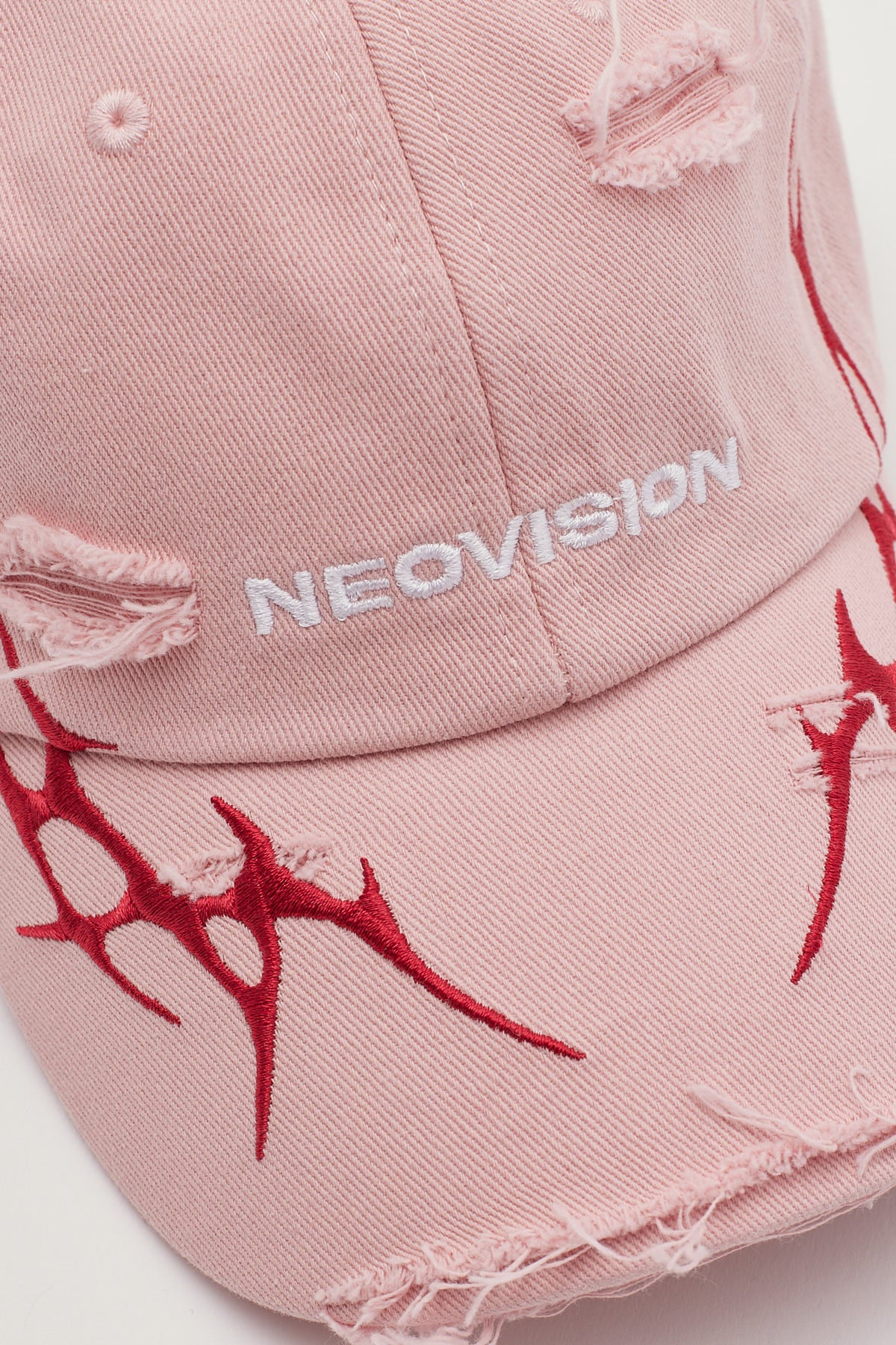 Neovision Platinum Distressed Dad Cap Pink