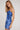 Luck & Trouble Lovesick Recycled Mesh Mini Dress Blue Print