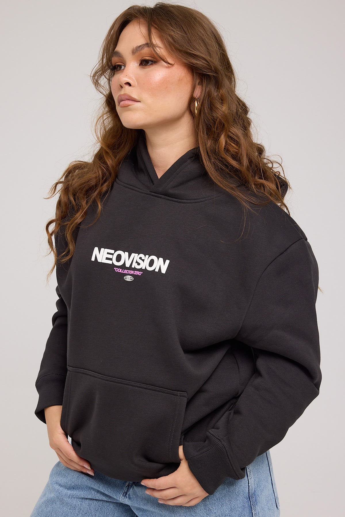 Neovision Exhibit Relaxed Hoodie Black