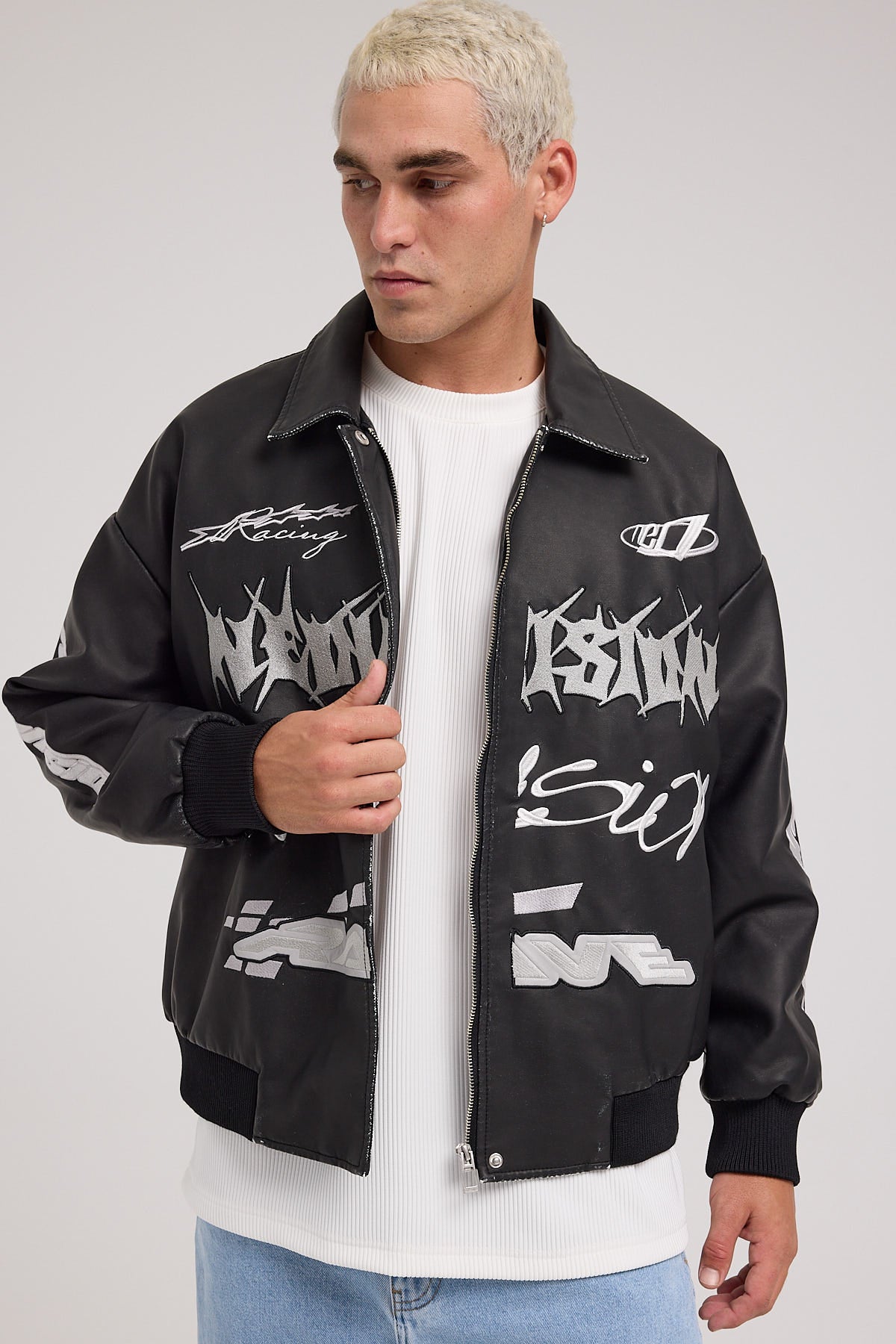 Neovision Unlimited Varsity Jacket Washed Black