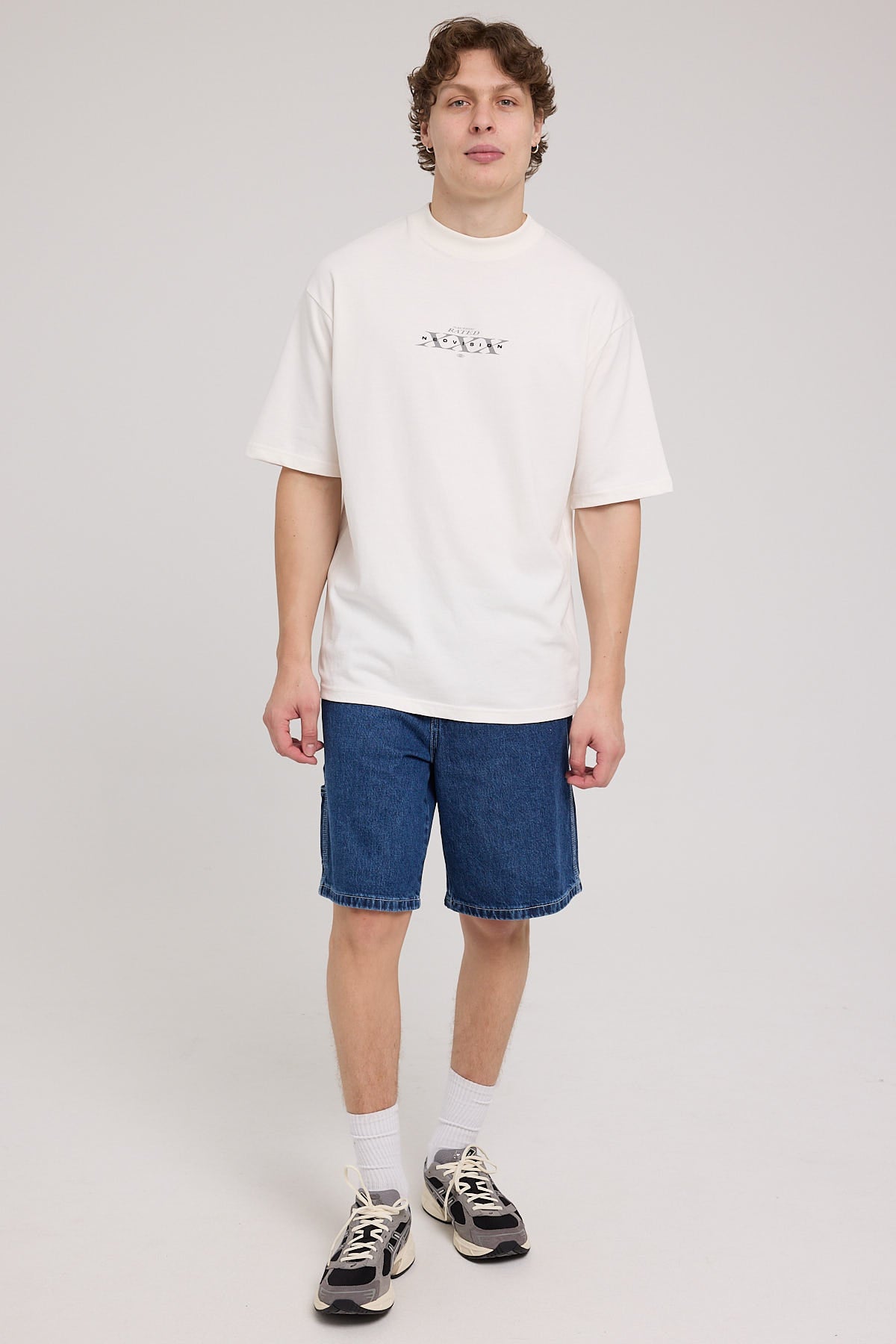 Neovision Rated Oversize Super Heavy Tee White