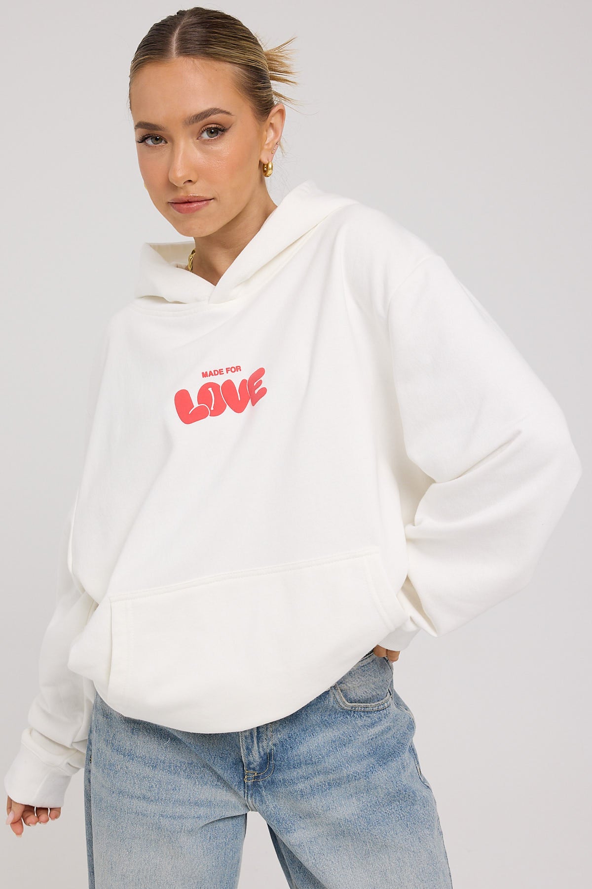 Luck & Trouble Made For Love Hoodie White