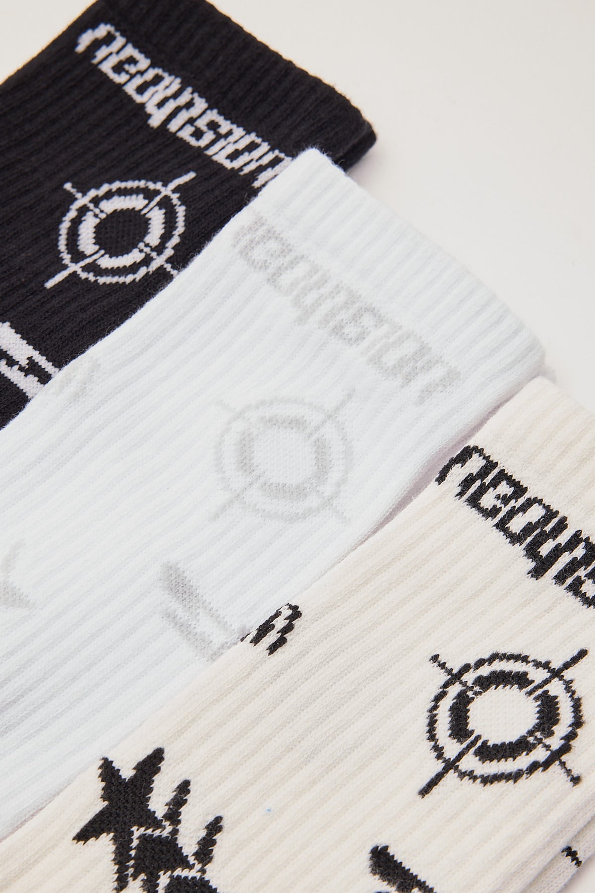 Neovision Unlimited Sock 3 Pack Off White/Black/White