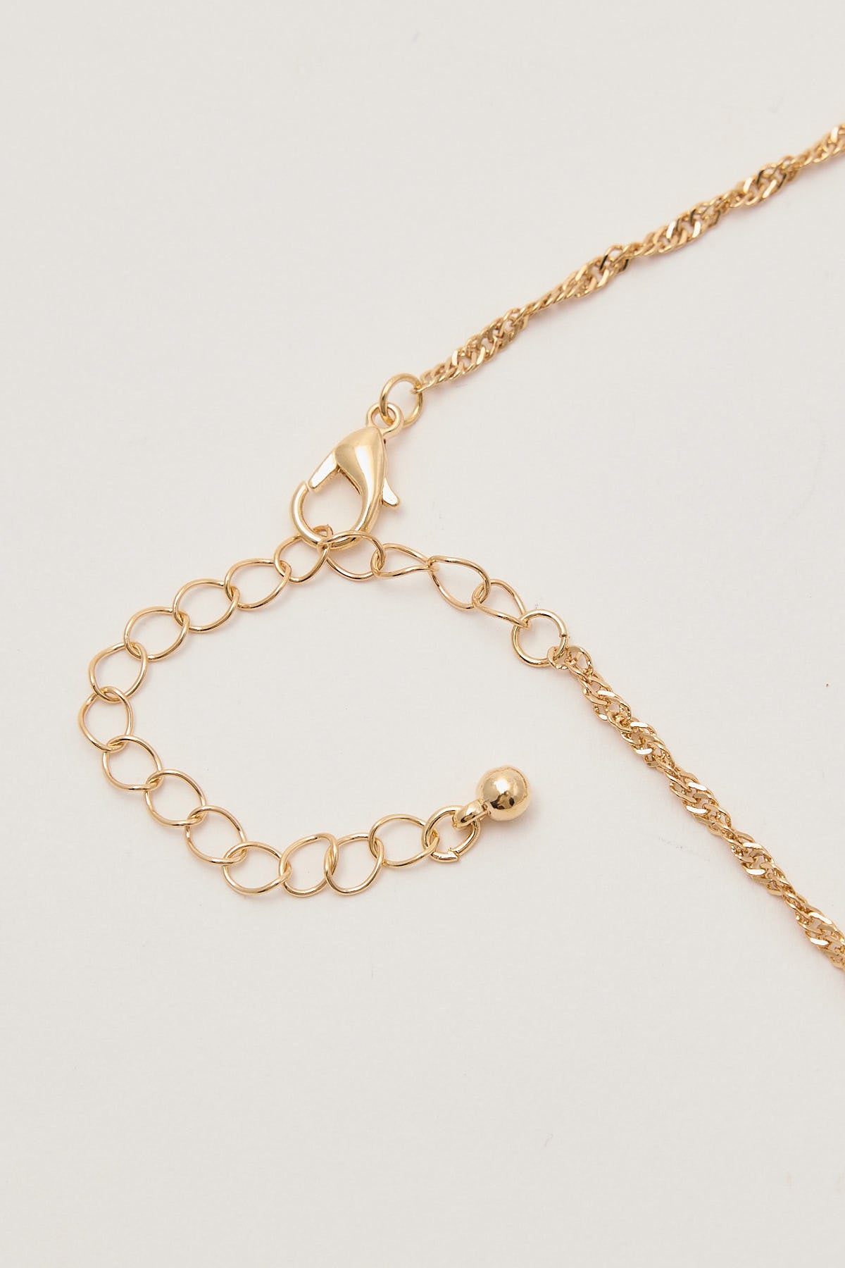 Token Rosa Twist Chain Necklace Gold