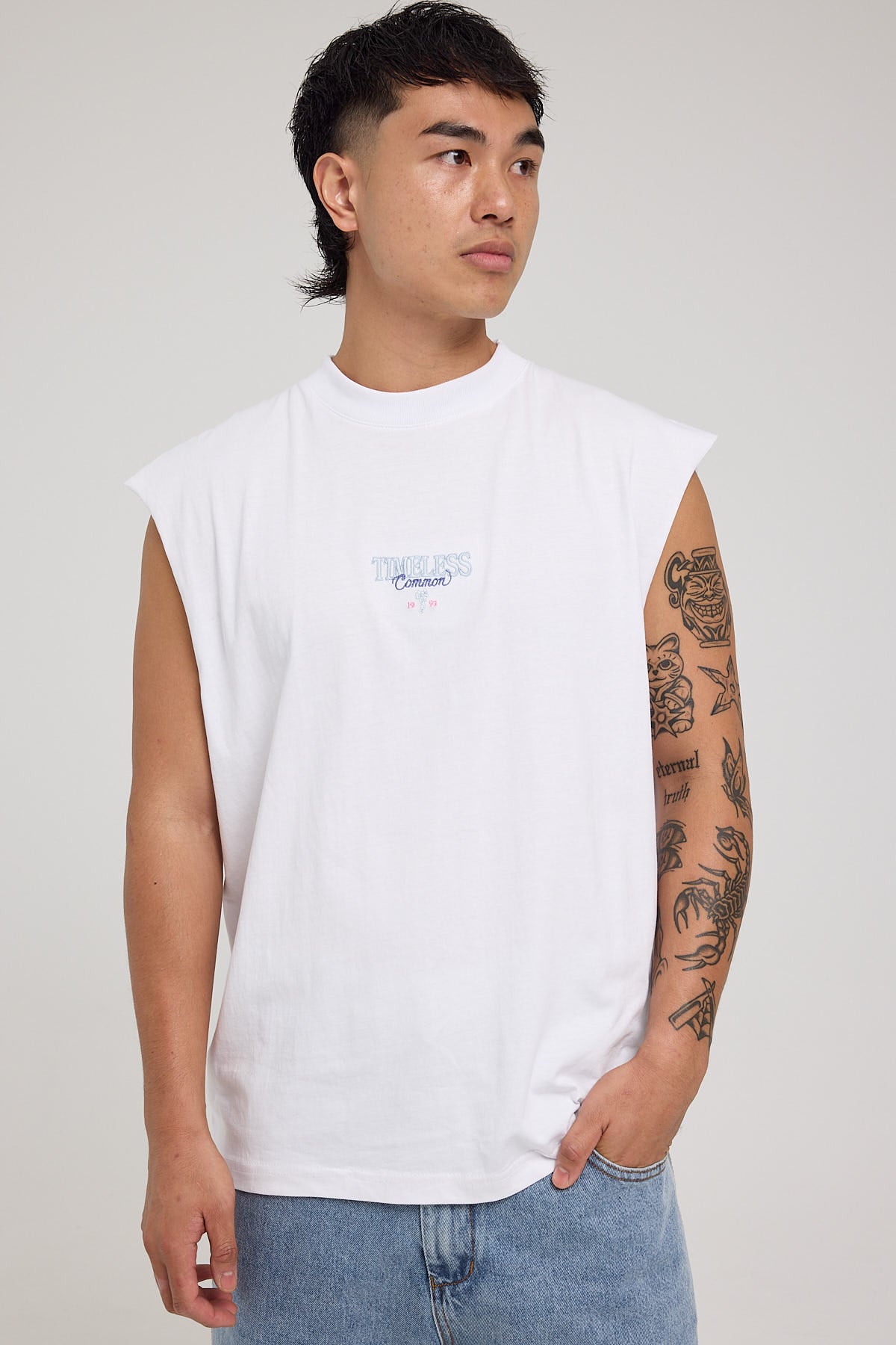 Common Need Timeless Muscle Tank White