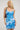 Perfect Stranger Romantic Blues Recycled Mesh Mini Dress Blue Print